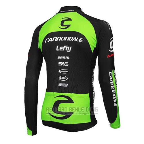 2016 Fahrradbekleidung Cannondale Ml Shwarz und Grun Trikot Langarm und Tragerhose - zum Schließen ins Bild klicken